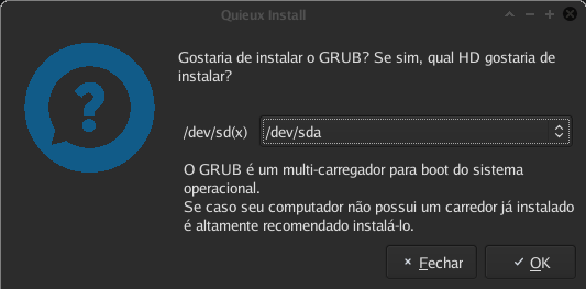 Instalação do GRUB